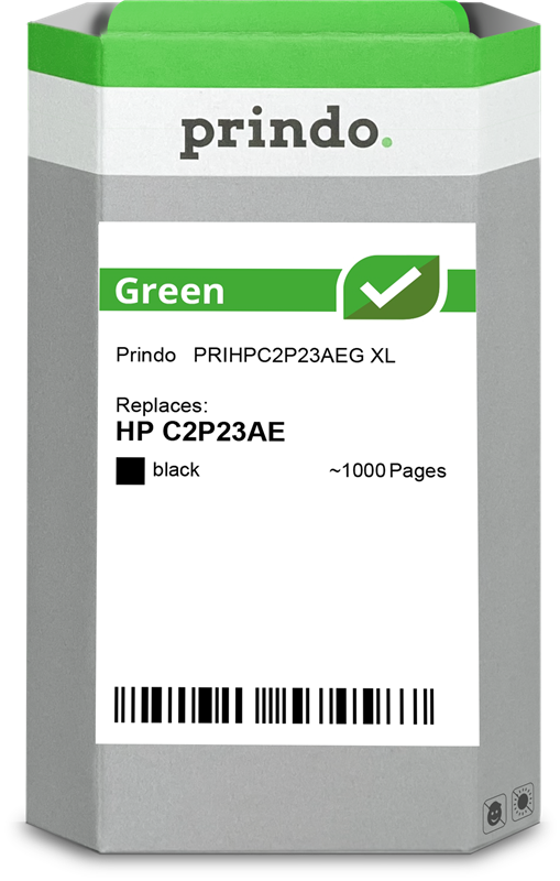 HP 934 XL Cartouche Noir remanufacturé équivalent à C2P23AE · Prindo Green