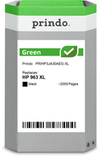 HP 963 XL Cartouche Noir remanufacturé équivalent à 3JA30AE · Prindo Green