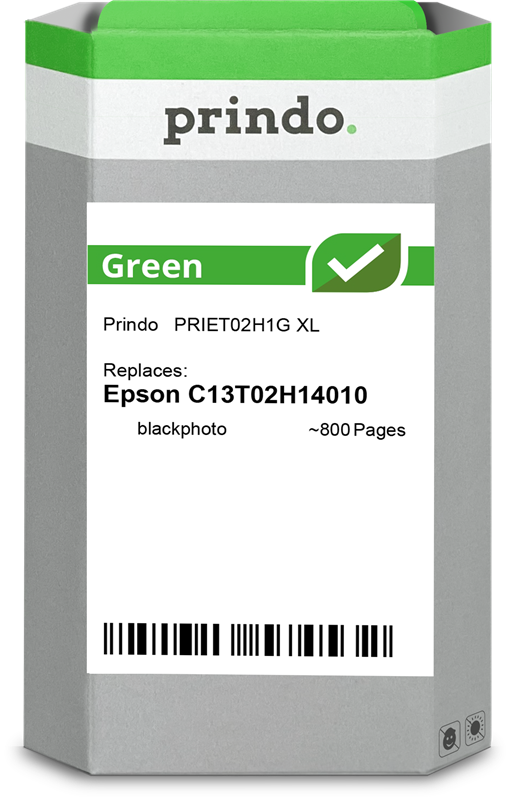 Epson 202XL Cartouche Noir Photo remanufacturé équivalent à C13T02H14010 · Prindo Green