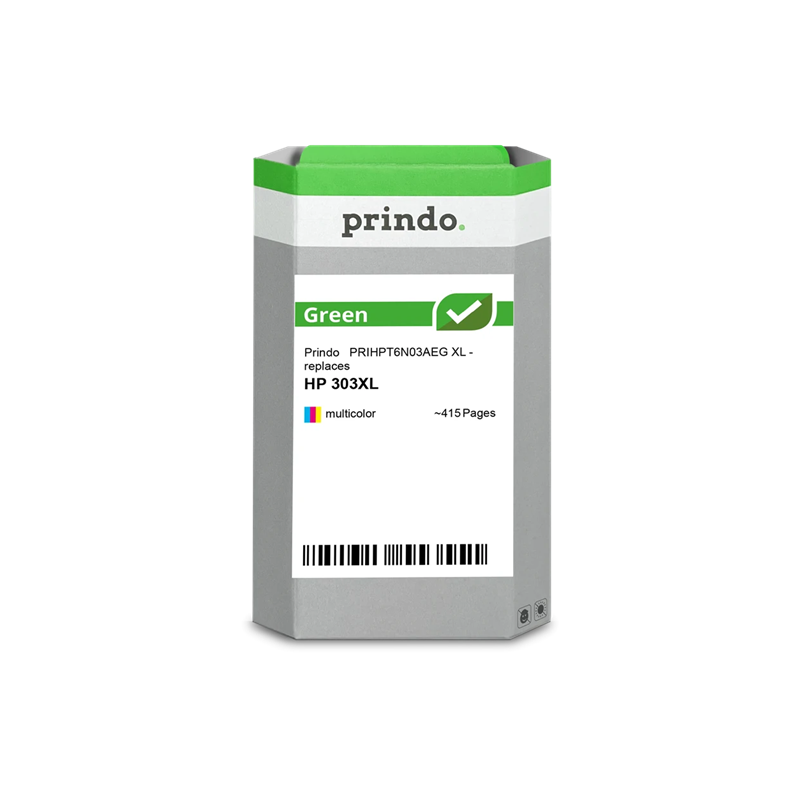 HP 303 XL Cartouche Tricolore remanufacturé équivalent à T6N03AE · Prindo Green