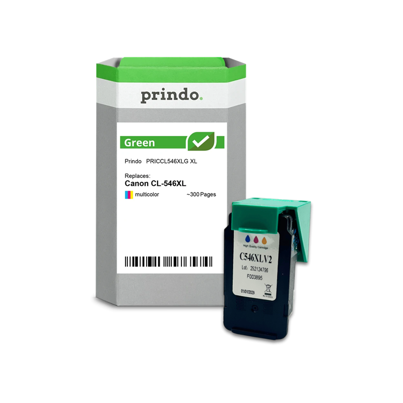 Canon CL-546XL Cartouche Tricolore remanufacturé équivalent à 8288B001 · Prindo Green