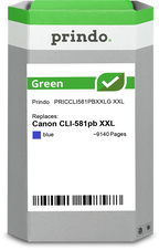 Canon CLI-581pb XXL Cartouche Bleu remanufacturé équivalent à 1999C001 · Prindo Green