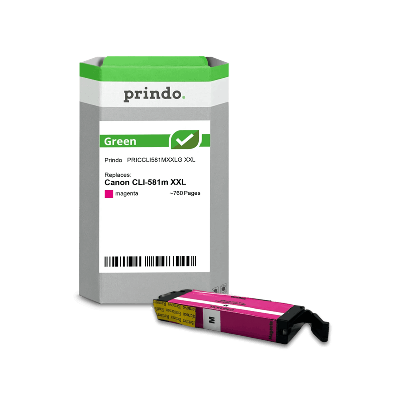 Canon CLI-581m XXL Cartouche Magenta remanufacturé équivalent à 1996C001 · Prindo Green