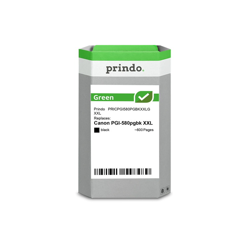 Canon PGI-580pgbk XXL Cartouche Noir remanufacturé équivalent à 1970C001 · Prindo Green