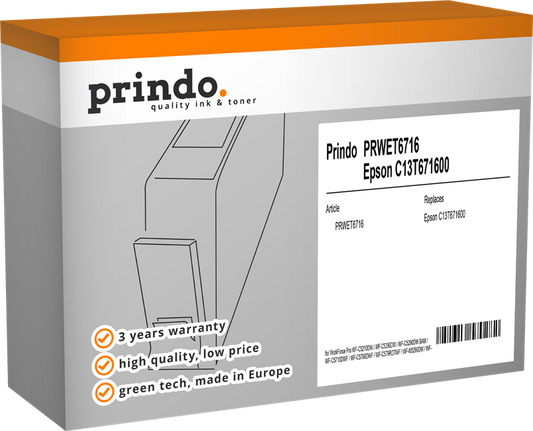 Kit de maintenance Prindo PRWET6716 - Compatible avec Epson PXMB8-T6716 (C13T671600)