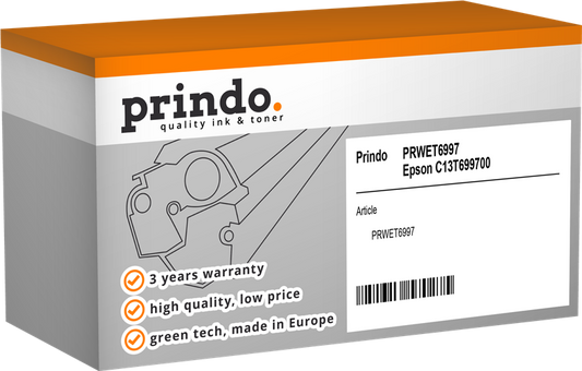 Kit de maintenance Prindo PRWET6997 - Compatible avec Epson T6997-SC9MB (C13T699700)