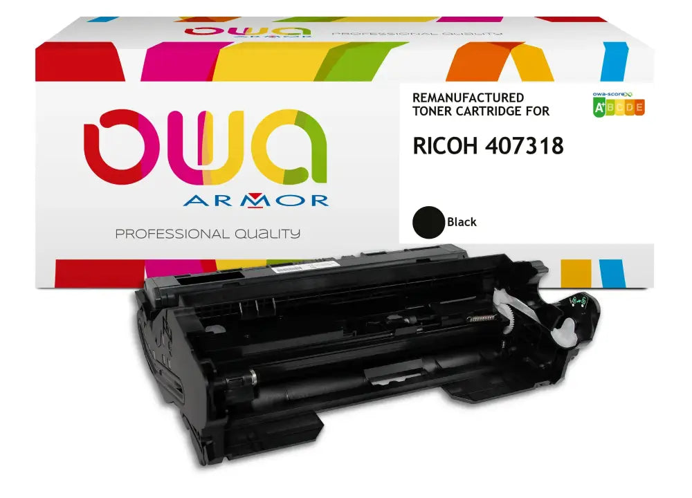 RICOH 407324 - tambour remanufacturé OWA pour - Noir - Toner