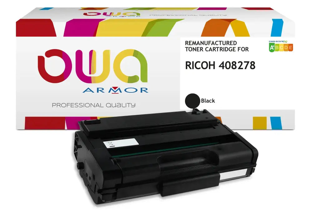 RICOH 408278 - Cartouche laser compatible - Noir - Toner remanufacturé OWA