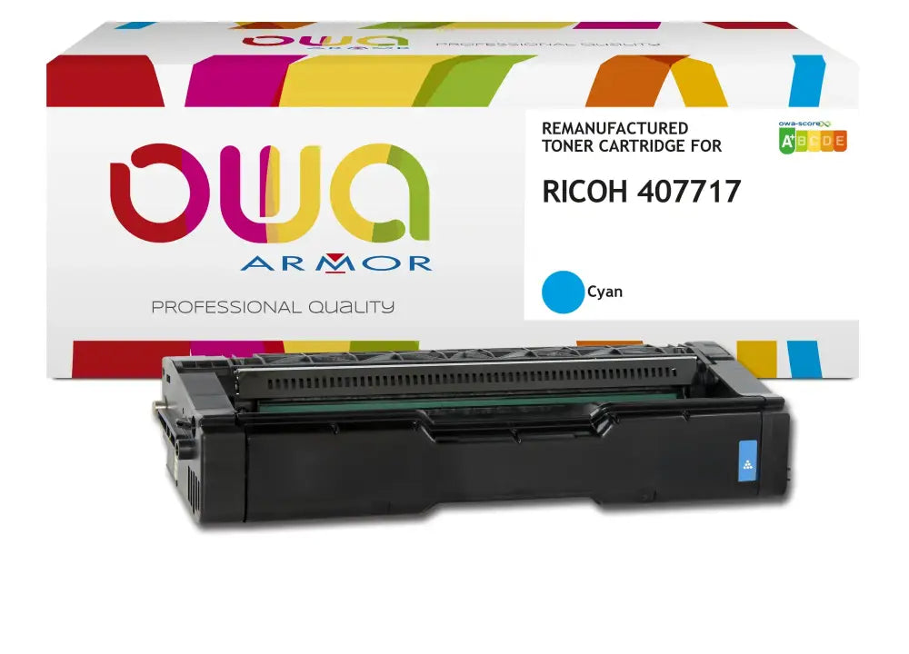 RICOH SPC252 - Cartouche laser compatible - haute capacité - Cyan - Toner remanufacturé OWA