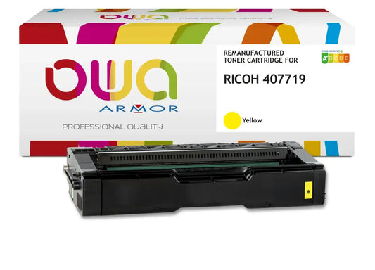RICOH SPC252 - Cartouche laser compatible - haute capacité - Jaune - Toner remanufacturé OWA