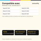 Imprimantes compatibles avec Roland ESL4-4 Cartouche Cyan compatible