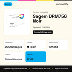 Sagem DRM756 Tambour Noir compatible équivalent à 251435824 · Switch : caractéristiques