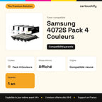 Samsung 4072S Toner Pack 4 Couleurs compatible équivalent à 4072SELS : caractéristiques