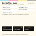 Imprimantes compatibles avec Samsung CLP-C300A Toner Cyan compatible équivalent à CLP-C300AELS · Switch