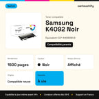Samsung K4092 Toner Noir compatible équivalent à CLP-K4092SELS · Switch : caractéristiques