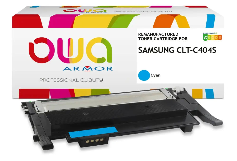 SAMSUNG CLT-C404S/ELS - Cartouche laser compatible - Cyan - Toner remanufacturé OWA