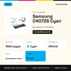Samsung C4072S Toner Cyan compatible équivalent à CLT-C4072SELS · Switch : caractéristiques
