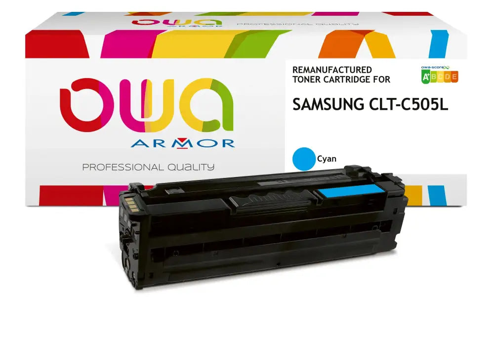 SAMSUNG CLT-C505L/ELS - Cartouche laser compatible - Cyan - Toner remanufacturé OWA