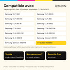 Imprimantes compatibles avec Samsung 406S Toner Pack 4 Couleurs compatible équivalent à CLT-K406SELS, C406SEL, M406SELS