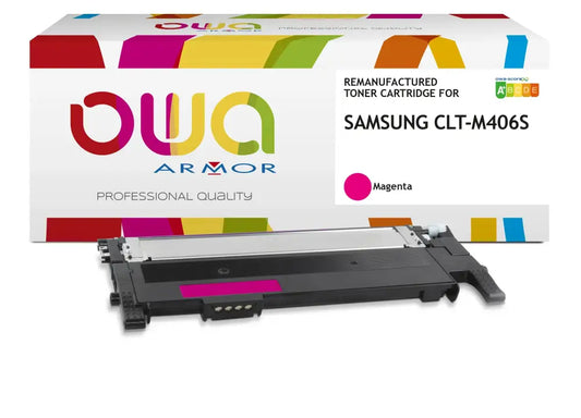 SAMSUNG CLT-M406S/ELS - Cartouche laser compatible - Magenta - Toner remanufacturé OWA
