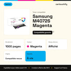 Samsung M4072S Toner Magenta compatible équivalent à CLT-M4072SELS · Switch : caractéristiques