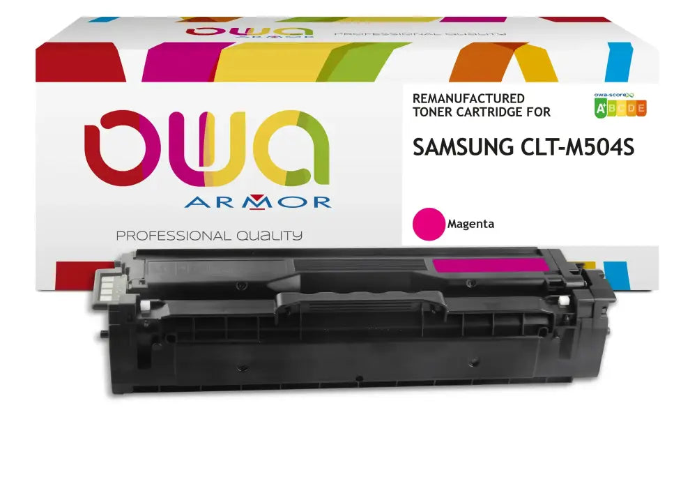 SAMSUNG CLT-M504S/ELS - Cartouche laser compatible - Magenta - Toner remanufacturé OWA
