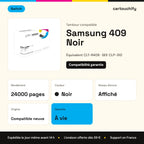 Samsung 409 Tambour Noir compatible équivalent à CLT-R409, SEE CLP-310, 315 · Switch : caractéristiques