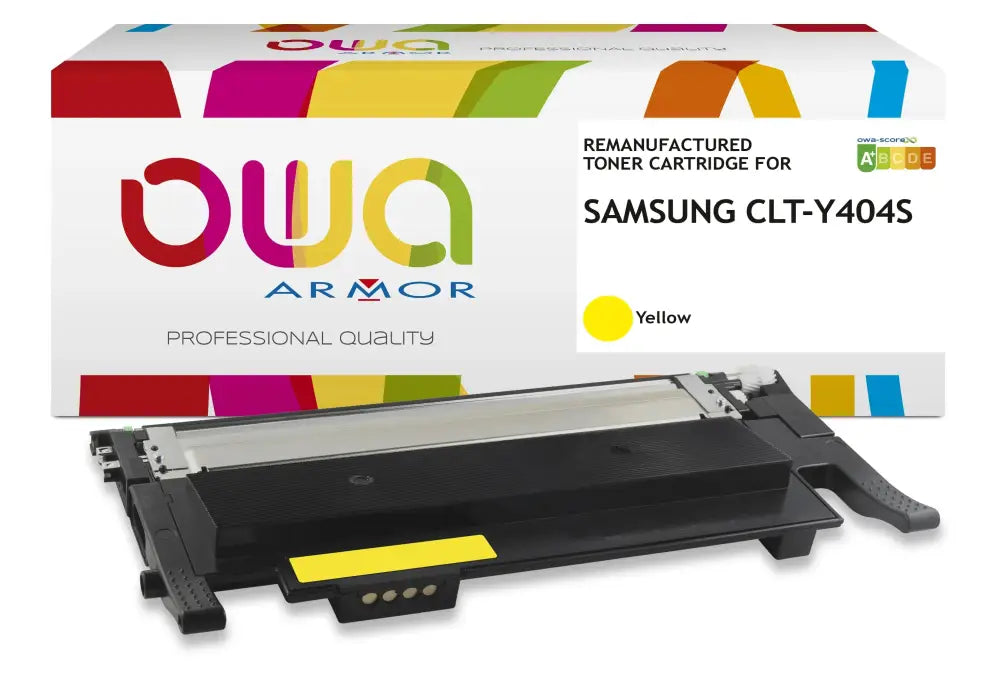 SAMSUNG CLT-Y404S/ELS - Cartouche laser compatible - Jaune - Toner remanufacturé OWA