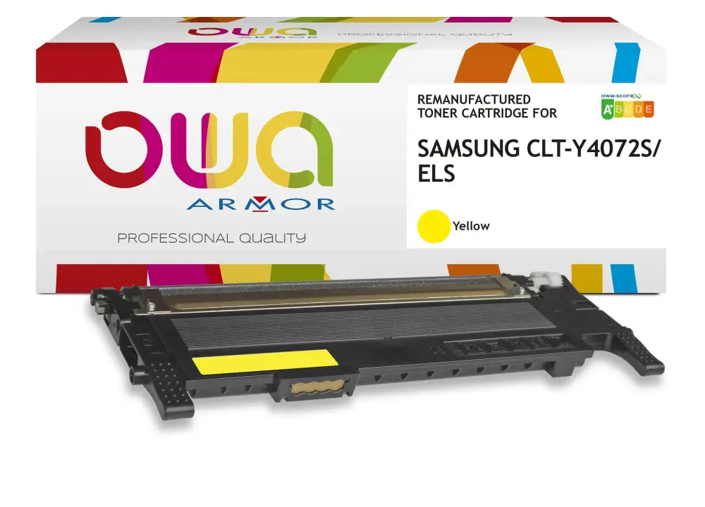 SAMSUNG CLT-Y4072S/ELS - Cartouche laser compatible - Jaune - Toner remanufacturé OWA