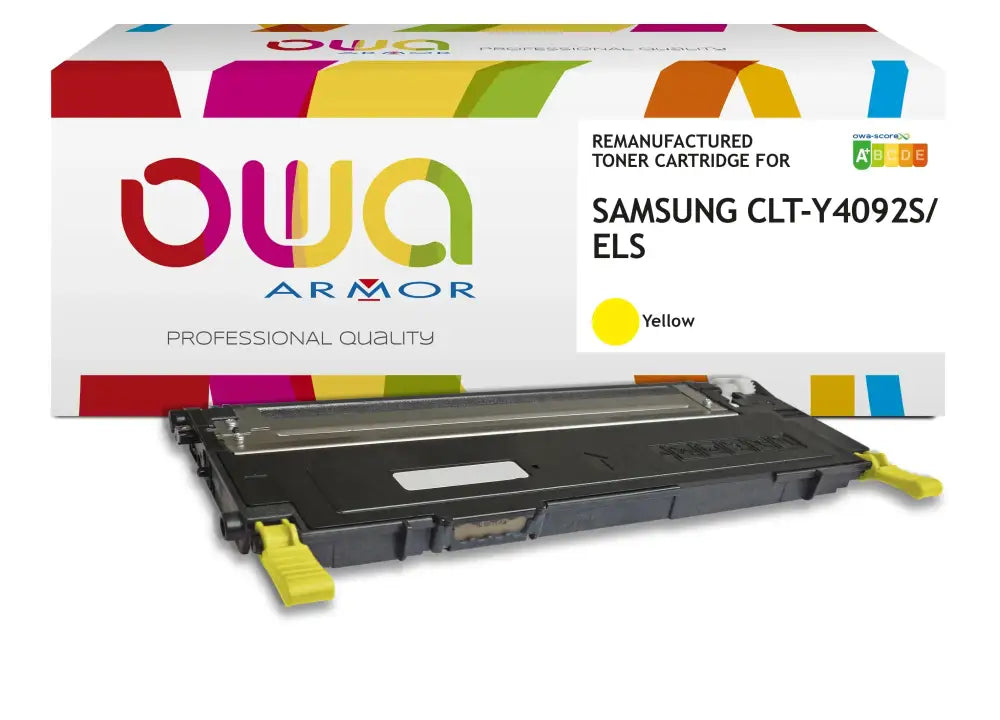 SAMSUNG CLT-Y4092S/ELS - Cartouche laser compatible - Jaune - Toner remanufacturé OWA