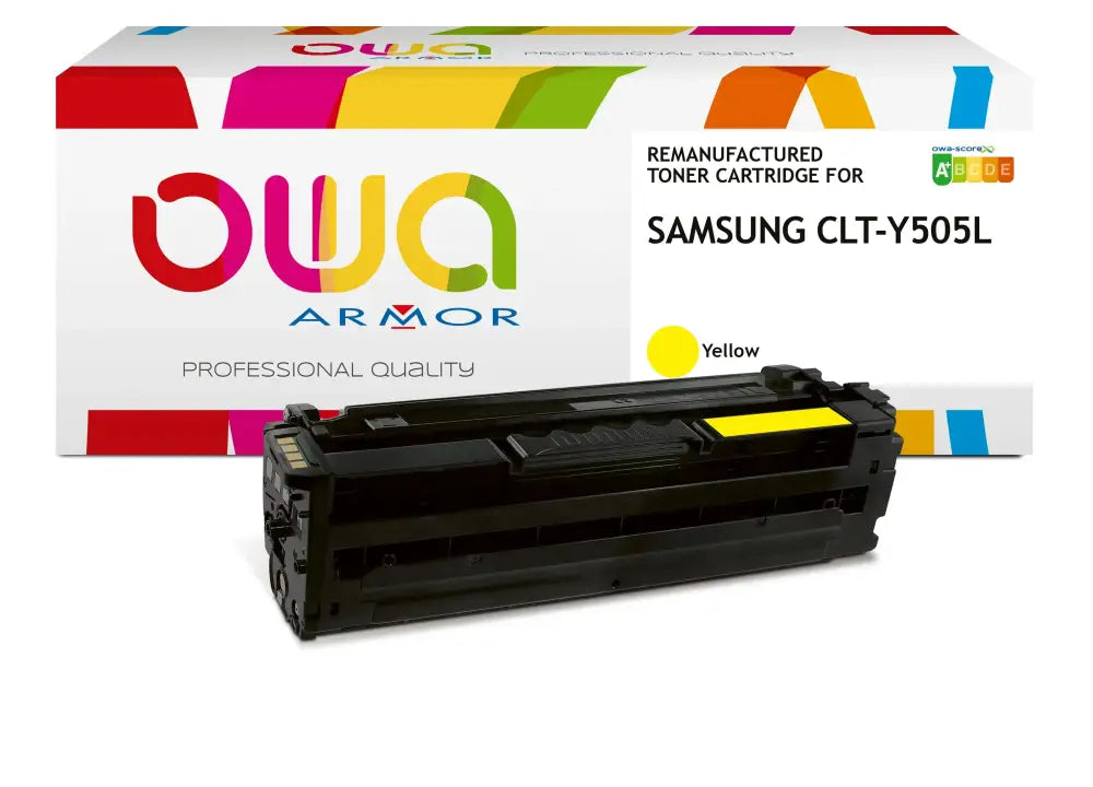 SAMSUNG CLT-Y505L/ELS - Cartouche laser compatible - Jaune - Toner remanufacturé OWA