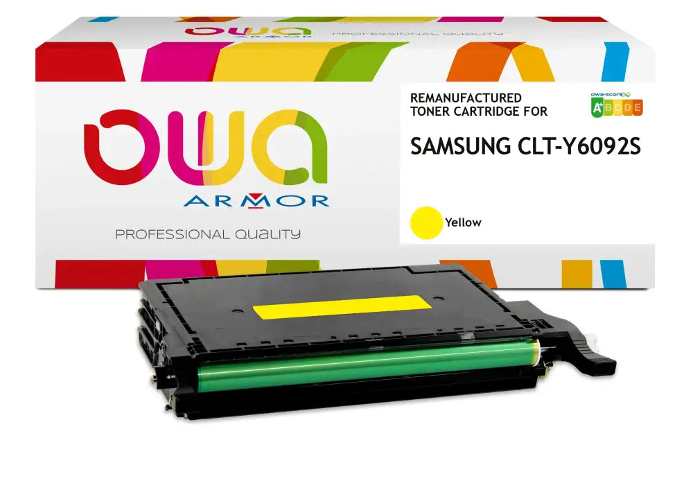 SAMSUNG CLT-Y6092S/ELS - Cartouche laser compatible - Jaune - Toner remanufacturé OWA