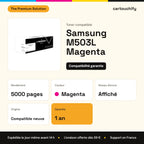 Samsung M503L Toner Magenta compatible équivalent à CLTM503LELS : caractéristiques
