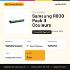 Samsung R808 Toner Pack 4 Couleurs compatible équivalent à CLTR808SEE, SS686A : caractéristiques