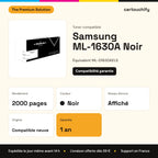 Samsung ML-1630A Toner Noir compatible équivalent à ML-D1630AELS : caractéristiques