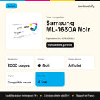 Samsung ML-1630A Toner Noir compatible équivalent à ML-D1630AELS · Switch : caractéristiques
