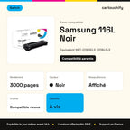 Samsung 116L Toner Noir compatible équivalent à MLT-D116SELS, D116LELS · Switch : caractéristiques