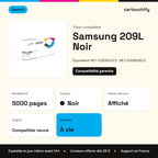 Samsung 209L Toner Noir compatible équivalent à MLT-D2092LELS, MLT-D2092SELS · Switch : caractéristiques