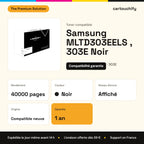 Samsung MLTD303EELS , 303E Toner Noir compatible équivalent à MLTD303EELS, 303E : caractéristiques