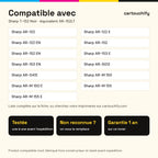 Imprimantes compatibles avec Sharp T-152 Toner Noir compatible équivalent à AR-152LT, AR-152T, AR-168LT