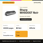 Sharp MX500GT Toner Noir compatible : caractéristiques
