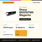 Sharp MX61GTMA Toner Magenta compatible : caractéristiques