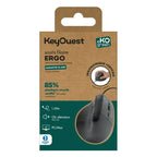 Souris eKOgreen recyclée Filaire Ergonomique - 1,50m - Noir