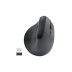 Souris eKOgreen recyclée sans Fil Ergonomique - Noir
