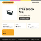 STAR SP300 Ruban Noir compatible équivalent à SP312, SP320 MP300 : caractéristiques