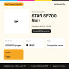 STAR SP700 Ruban Noir compatible équivalent à SP742, SP743 : caractéristiques
