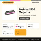 Toshiba 210E Toner Magenta compatible équivalent à 6AJ00000165, TFC210EM : caractéristiques