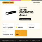 Xerox 006R01156 Toner Jaune compatible : caractéristiques