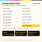 Imprimantes compatibles avec Xerox 7425 Toner Pack 4 Couleurs compatible équivalent à 006R01395, 006R01398, 006R01397