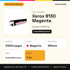 Xerox 8130 Toner Magenta compatible équivalent à 006R01748 : caractéristiques